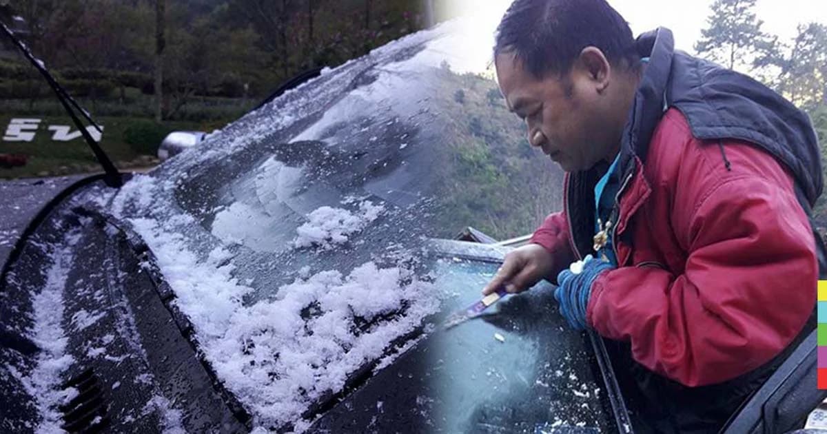 นทท.ตื่นมาตกใจ เที่ยวอ่างขางเช้ามาน้ำแข็งเกาะเต็มรถ