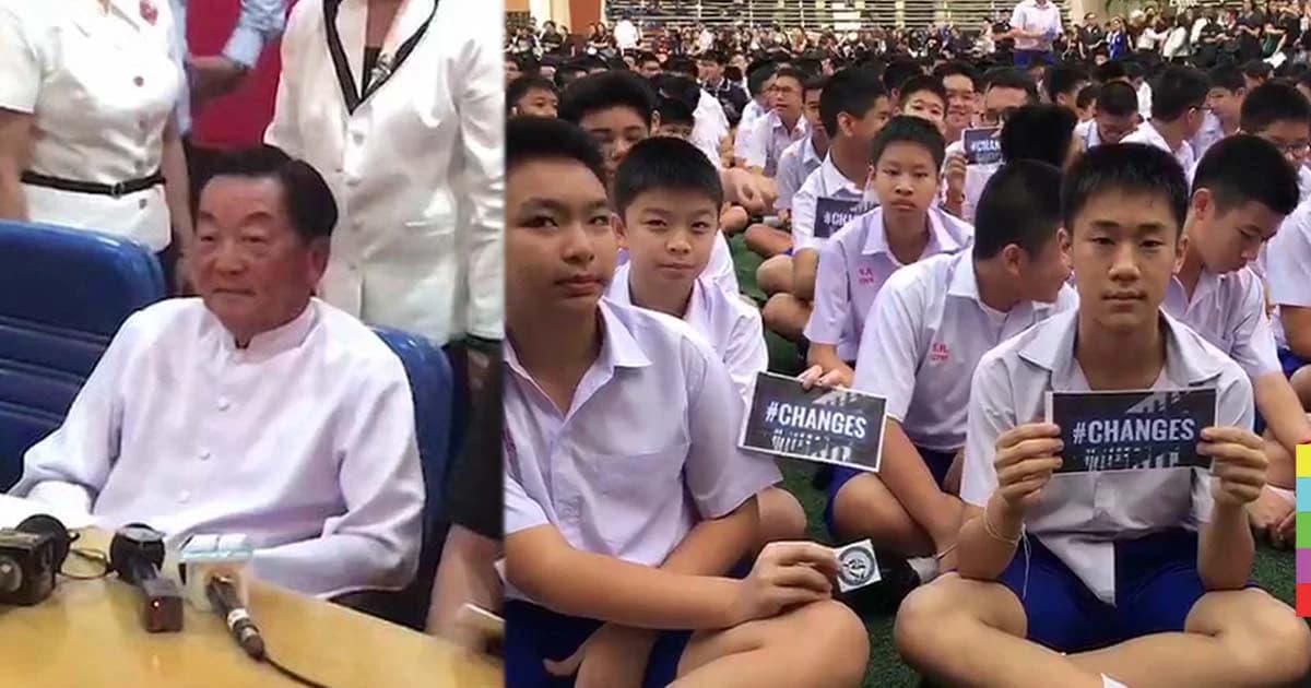 ผอ.เซนต์คาเบรียล ยอมยุติบทบาทแล้ว หลังนักเรียน – ศิษย์เก่า แต่งดำประท้วงไล่