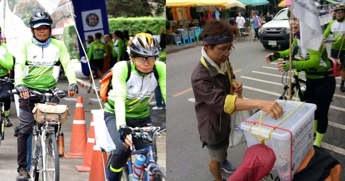 น้ำใจไม่ขาดสาย “ปั่นเพื่อ รพ.ชะอำ สมทบทุนซื้ออุปกรณ์การแพทย์”