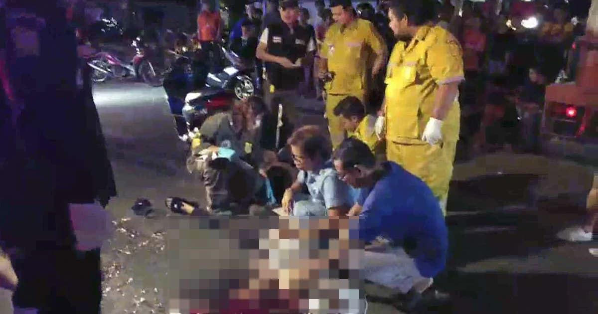 ว่าที่บัณฑิตสาว ซ้อนท้ายรถจยย.แฟนหนุ่มขับย้อนศร รถพ่วง18ล้อเหยียบดับ