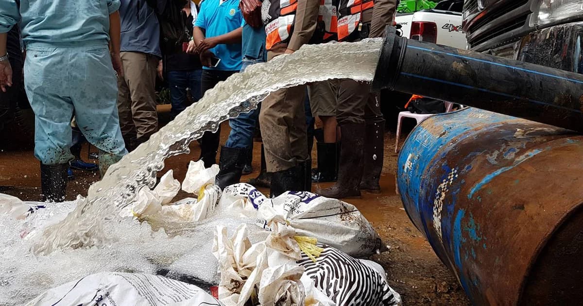 หยุดเจาะบาดาลถ้ำหลวงชั่วคราว รอส่งกล่องวิเคาระห์ชั้นดิน