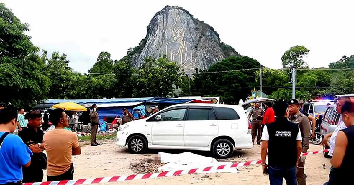 มือปืนโหด ยิงสองคู่รักดับ หน้าพระพุทธรูปแกะสลัก เขาชีจรรย์