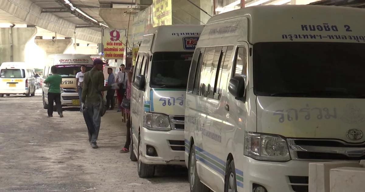 รถตู้สาธารณะจะหายไปจากถนน 1,800 คัน-คนขับตกงาน 2 พันคน