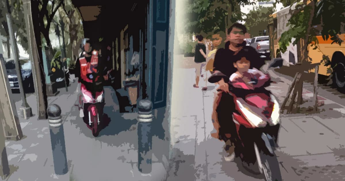 กลาโหม ขอความร่วมมือ จยย.ไม่ขับขี่บนทางเท้า ชี้ปรับหนักเพื่อสร้างวินัย