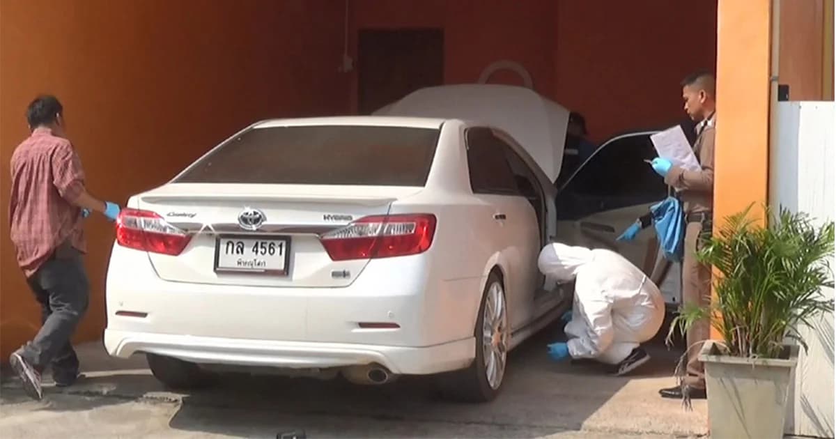 ตร.เร่งล่ามือปืน 5 ศพ ทิ้งเก๋งไว้ในโรงแรม กระบะมารับหลบหนี