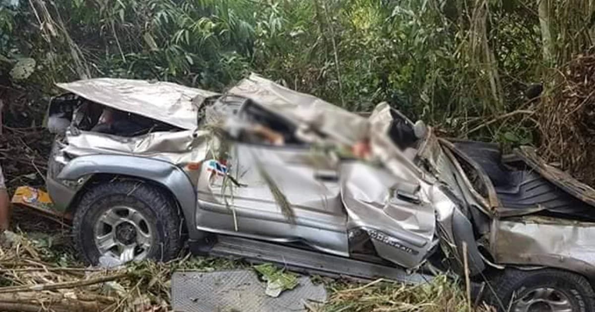 กระบะตกเหว สปป.ลาว คนไทยดับยกครัว 5 ศพ คาดไม่ชำนาญเส้นทาง