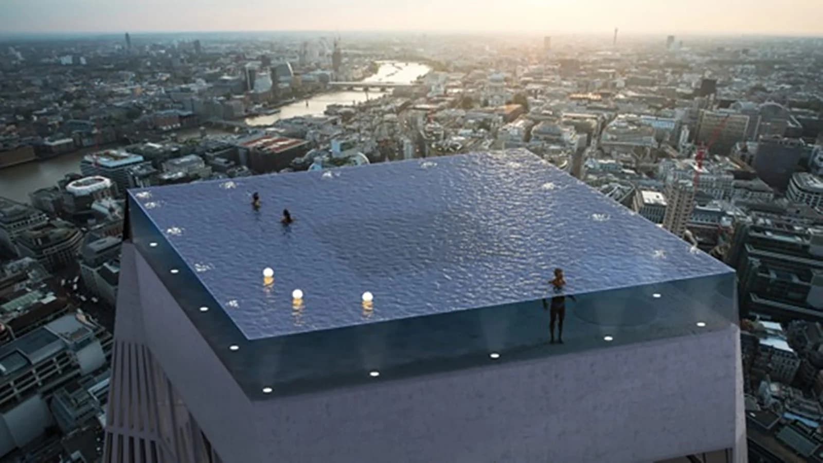 ลอนดอนเปิดตัว Infinity Pool 360 องศา กับคำถาม “ทางขึ้น-ลงอยู่ตรงไหน?”