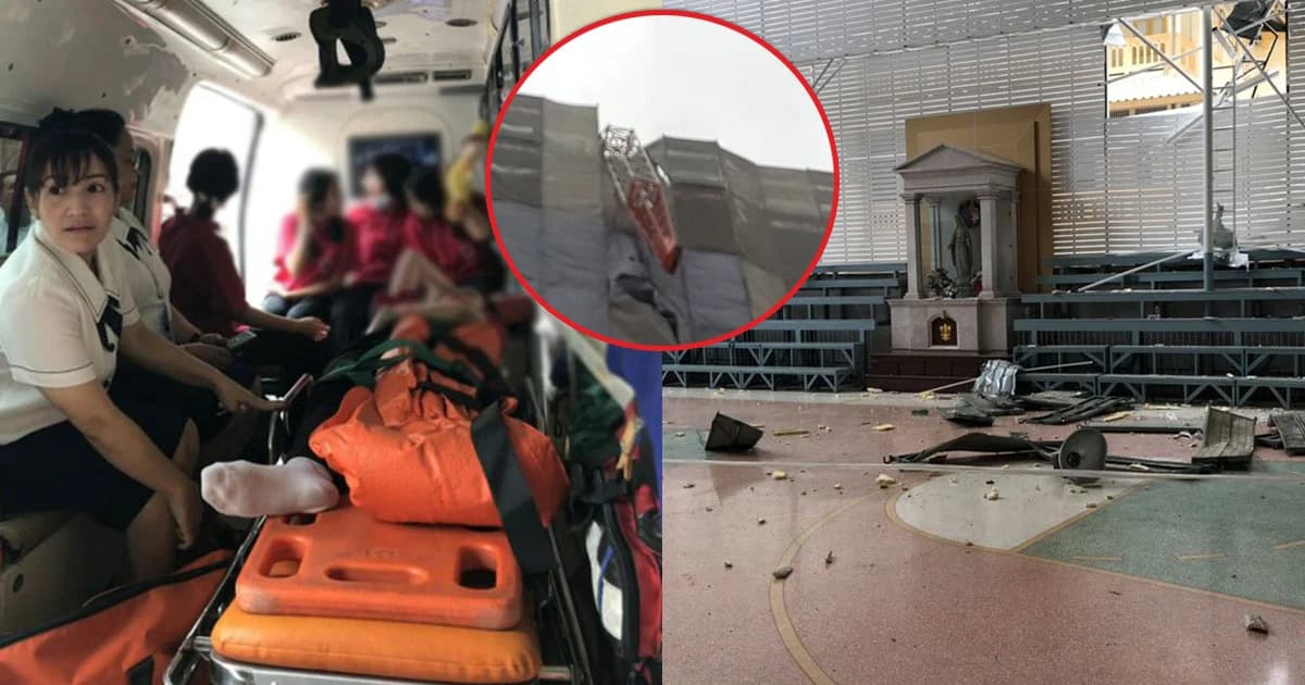 ร.ร.อัสสัมชัญคอนแวนต์ ประกาศหยุดเรียนพรุ่งนี้ หลังเครนถล่ม นร.เจ็บนับ 10 ราย