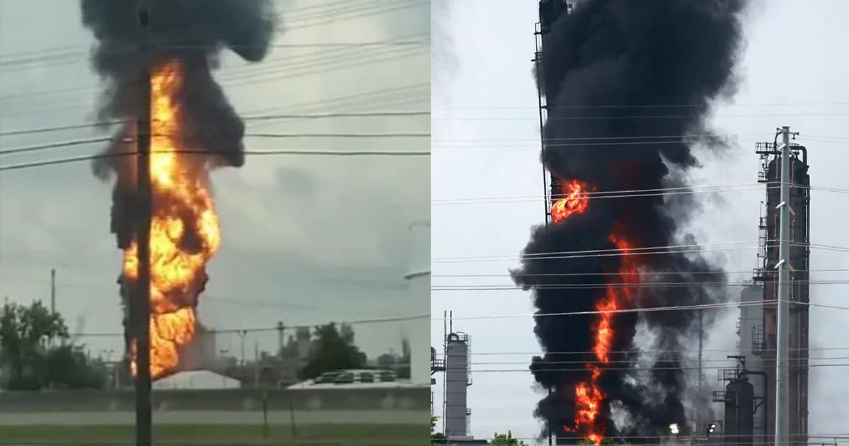 เกิดเหตุไฟไหม้โรงกลั่นน้ำมันขนาดใหญ่ในสหรัฐฯ บาดเจ็บกว่า 30 ราย