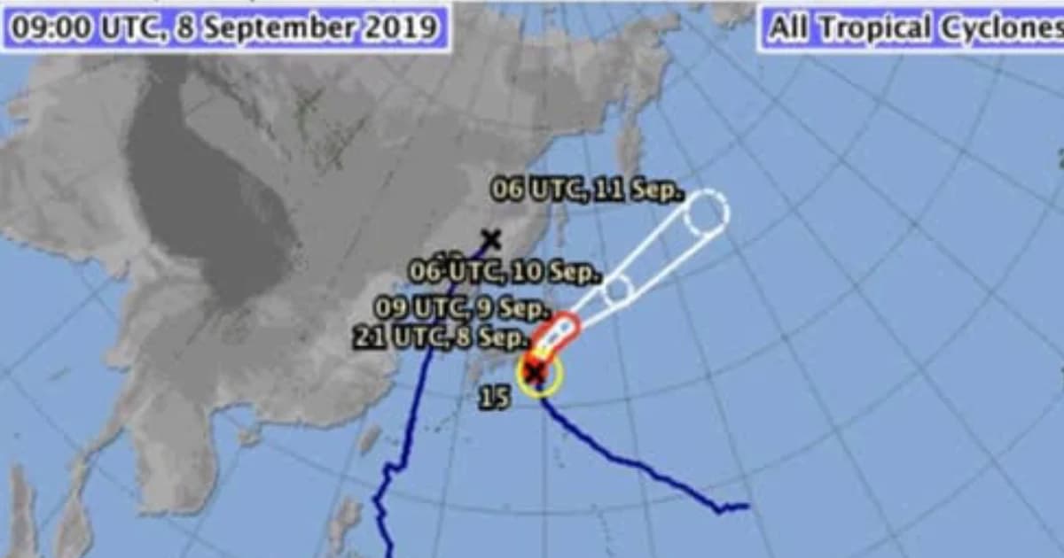 เตือนคนไทยในญี่ปุ่น ระวังภัยจากไต้ฝุ่นหมายเลข 15 จ่อขึ้นฝั่งคันโต คืนนี้