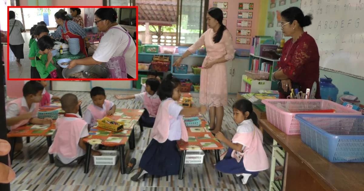 ร.ร.ครูอ้อม แก้เรื่องอาหารเด็กได้ แต่มีปัญหาครูไม่พอสอน