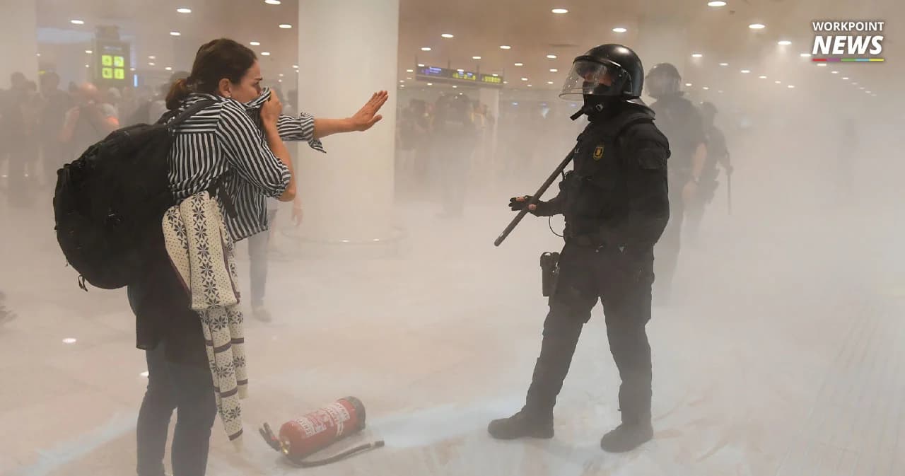 ชาวกาตาลันประท้วง หลังรัฐบาลสเปนจำคุกแกนนำเรียกร้องเอกราช