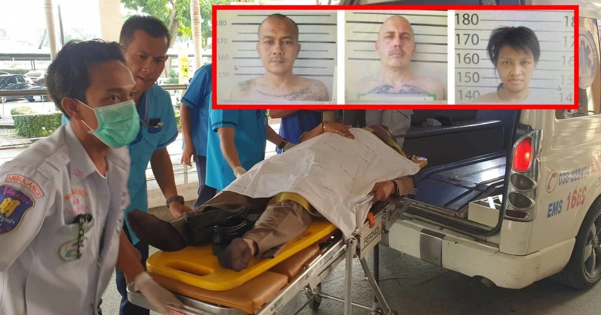 พบพิรุธคนสวมเสื้อฟ้าเยี่ยมผู้ต้องหาที่ศาล ก่อนมีปืน-มีด ทำร้ายเจ้าหน้าที่แล้วหนี