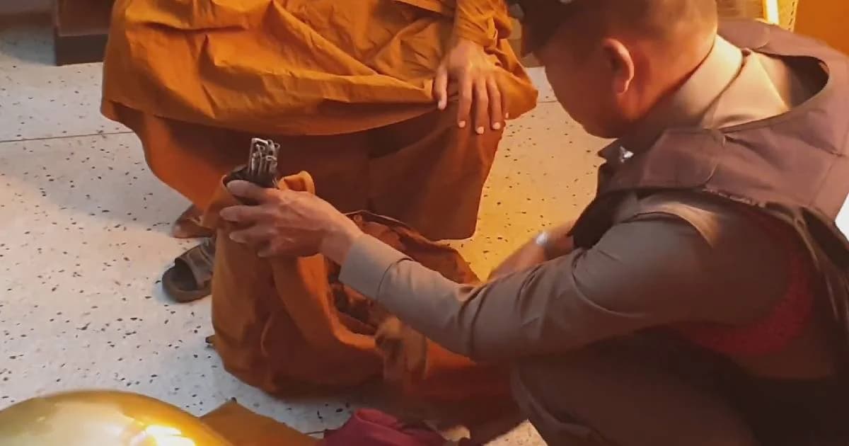 พลเมืองดีเข้าใจผิด แจ้ง ตร.นึกว่ามือปืนปลอมเป็นพระเข้ามาก่อเหตุในร้อยเอ็ด