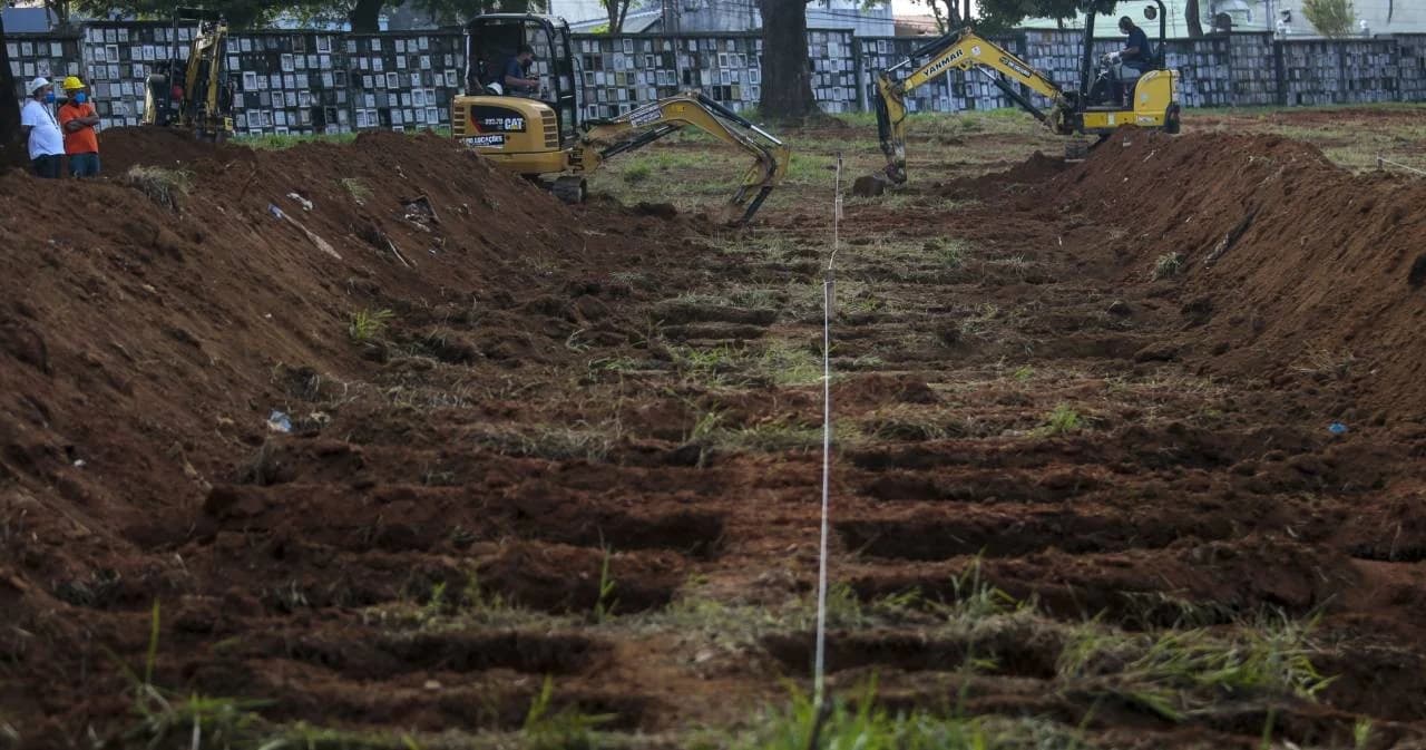 เมืองเซาเปาโลเตรียมขุดหลมศพเพิ่ม หลังยอดผู้เสียชีวิตจากโควิด-19 เพิ่มสูงขึ้น