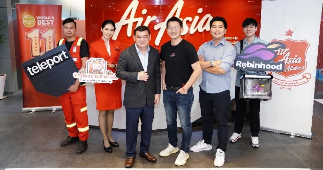 โรบินฮู้ด ฟู้ดเดลิเวอรี สนับสนุน แอร์เอเชีย ช่วยพนักงานสายการบิน ฝ่าคลื่นวิกฤตเศรษฐกิจ