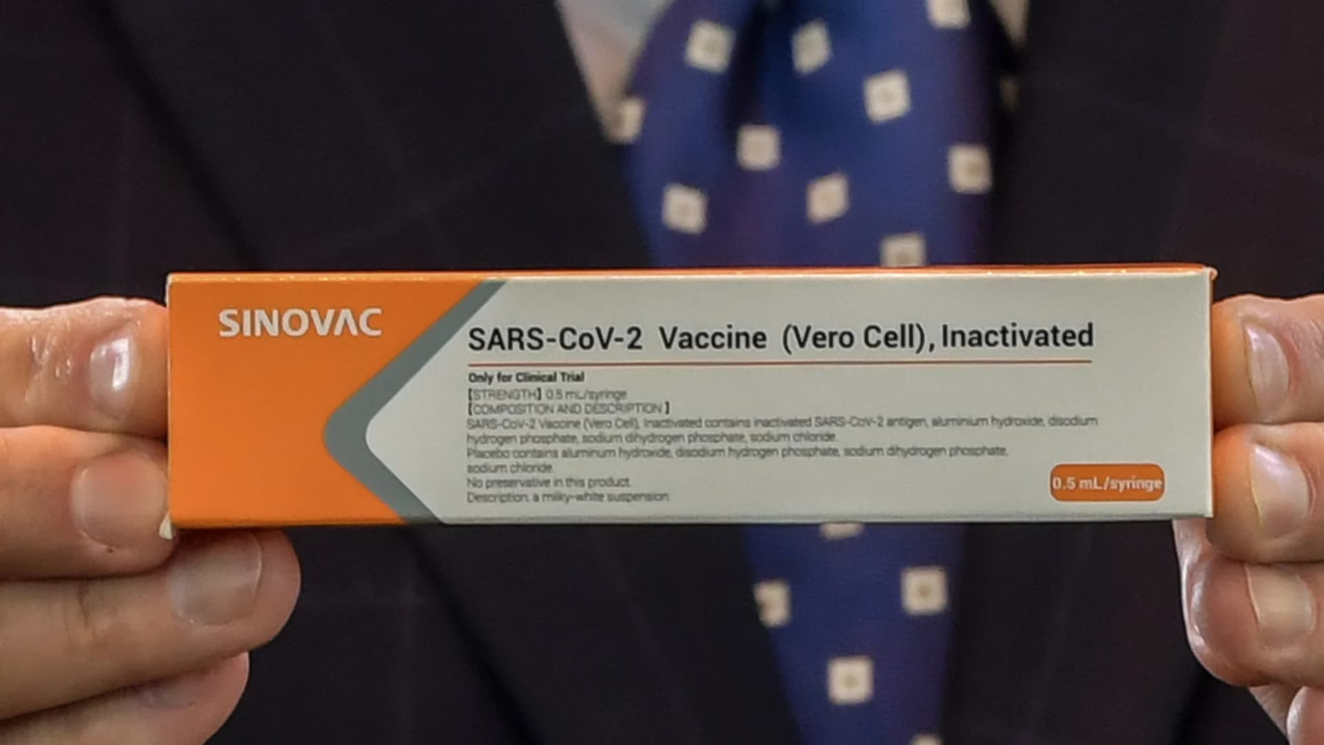 บราซิลเผยประสิทธิภาพ วัคซีนโควิด-19 ของซิโนแวค อยู่ที่ 50.4%