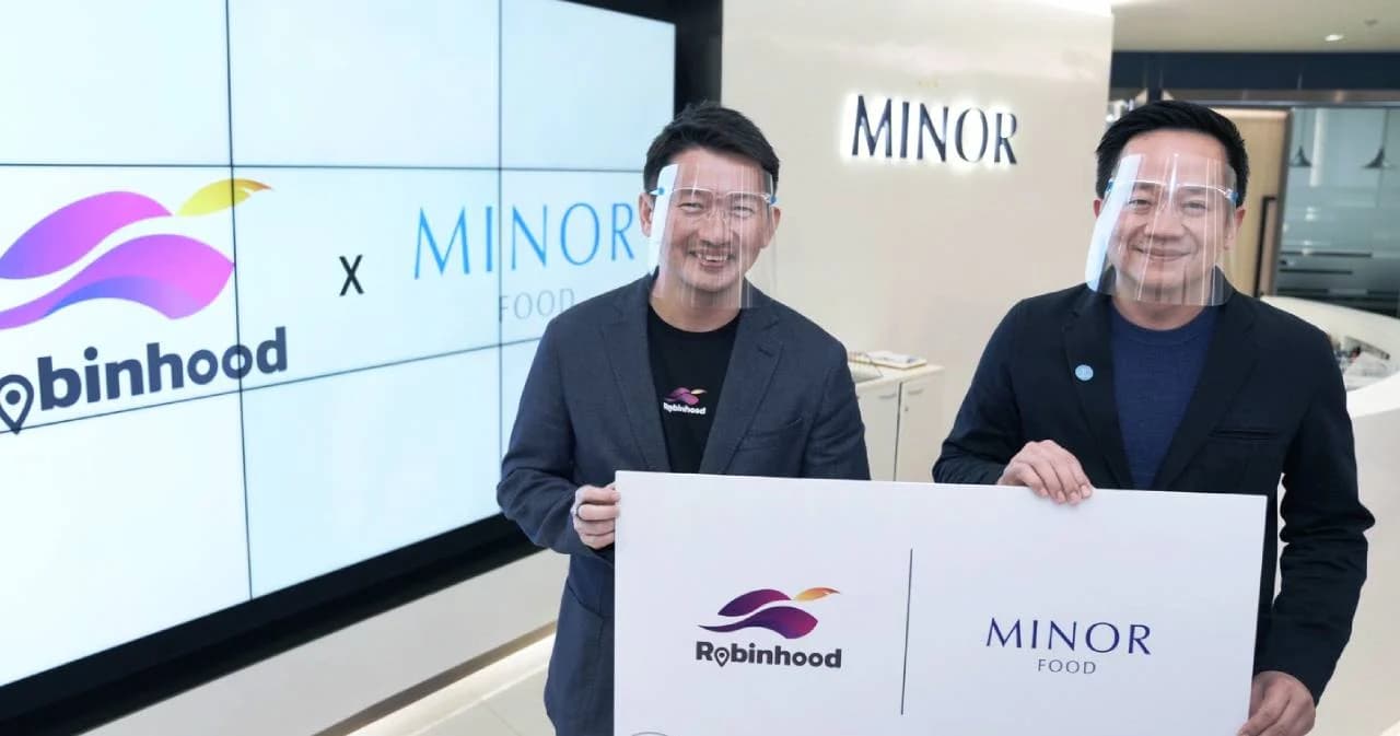 ‘ไมเนอร์ ฟู้ด’ ส่ง 7 แบรนด์ดัง ขึ้นแพลตฟอร์ม ‘โรบินฮู้ด’ หวังเพิ่มความถี่-รายได้ให้ไรเดอร์