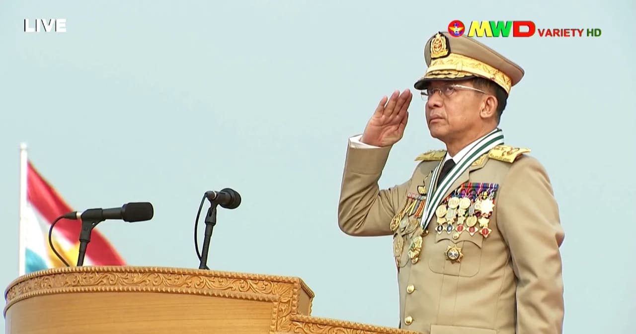 เมียนมาสลายม็อบวันกองทัพ คาดมีผู้เสียชีวิตเกือบ 100 คนในวันเดียว สื่อญี่ปุ่นเผยไทยส่งผู้แทนร่วมพิธีสวนสนาม