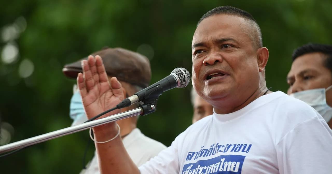 ‘จตุพร’ ประกาศยุติชุมนุมชั่วคราว จากสถานการโควิด-19 ลั่น หลังสงกรานต์กลับมาใหม่