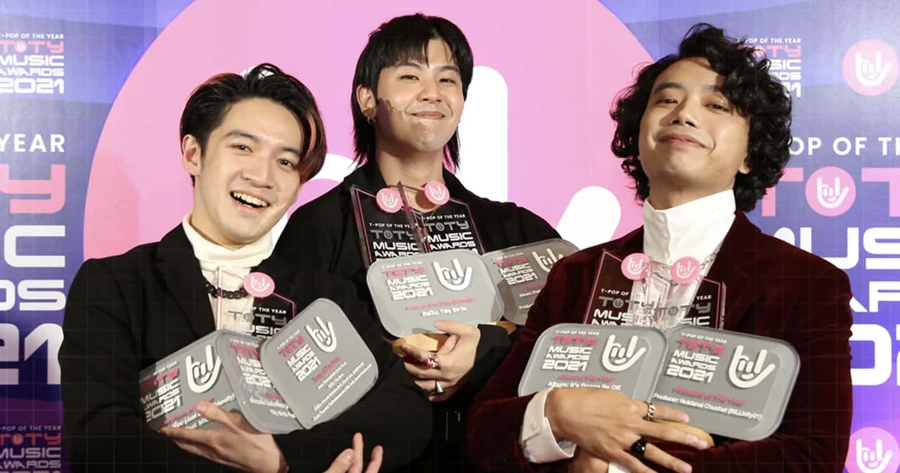 Tilly Birds กวาด 5 รางวัล จากงานประกาศรางวัลทางดนตรี ‘TOTY Music Awards 2021’