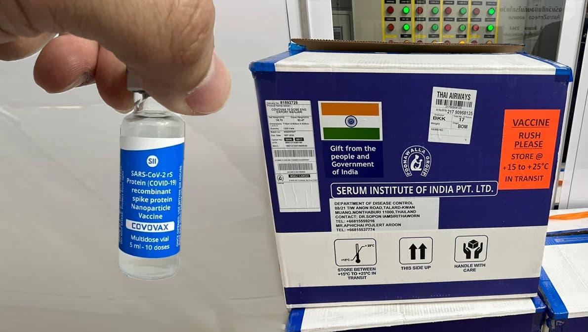 อินเดียมอบวัคซีนโควิด ‘โคโวแว็กซ์’ 2 แสนโดสให้ไทย
