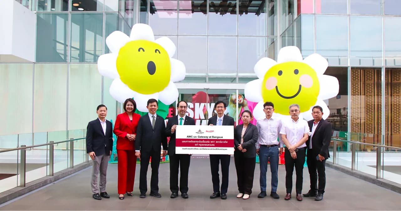 AWC และ “เกทเวย์ แอท บางซื่อ” ส่งมอบ “ทางเดินยกระดับเชื่อม MRT สถานีบางโพ” ให้แก่ กทม.