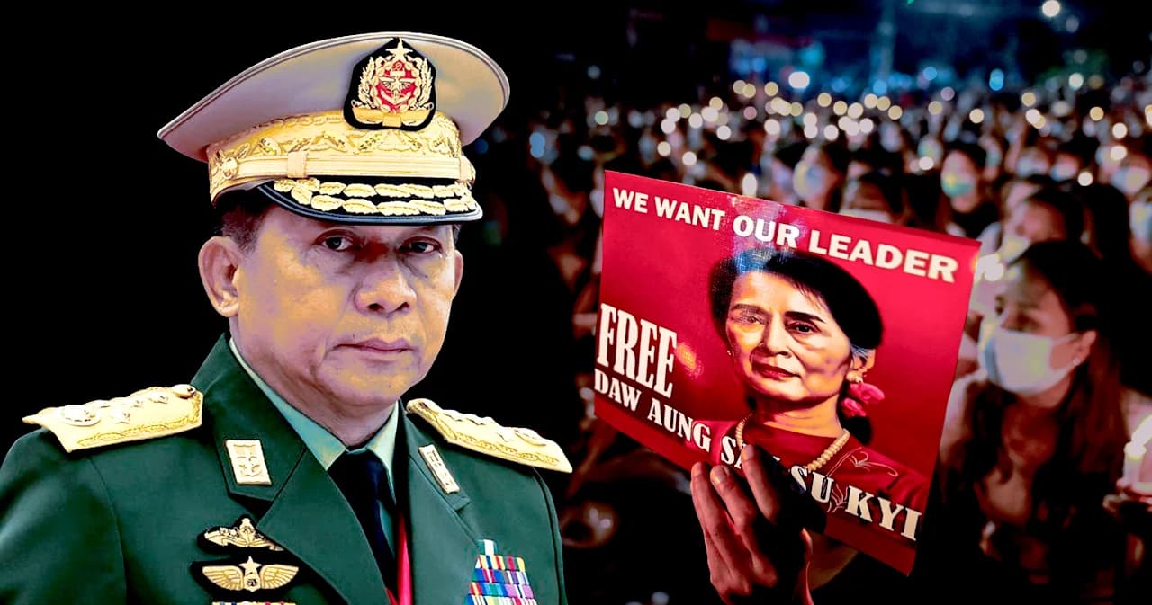 2 ปีรัฐประหารเมียนมา ‘มิน อ่อง หล่าย’ เดินหน้าสู่การเลือกตั้งจอมปลอม