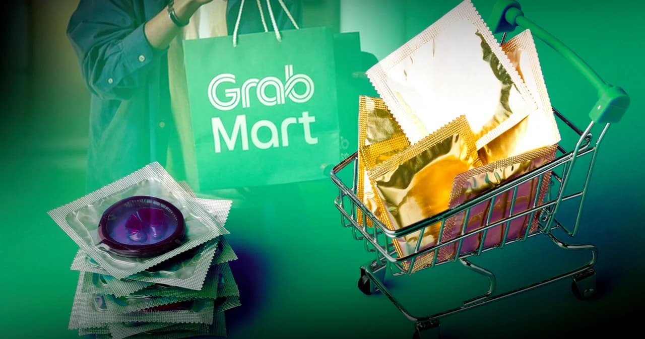 แกร็บมาร์ท เผยอินไซต์ สี่ทุ่ม-ตีห้า นักช้อปไทยซื้อถุงยางวันละ 1,500 ซอง