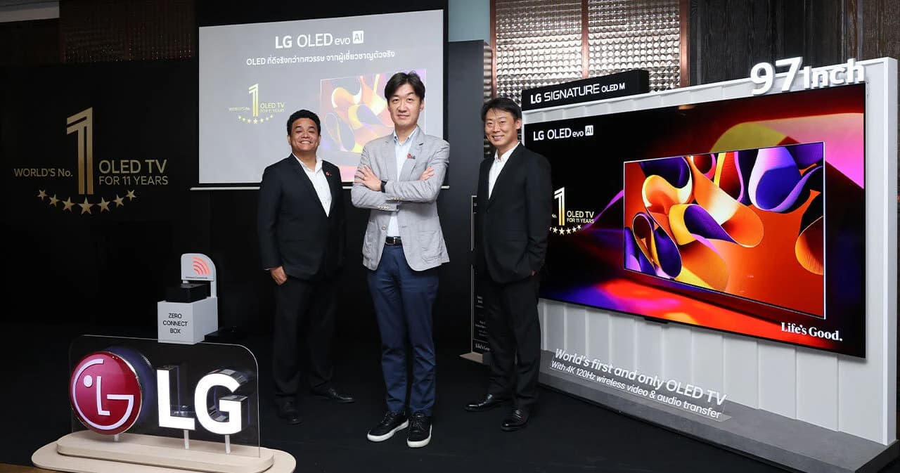 แพงสุด 1.1ล้าน! ‘LG SIGNATURE OLED’ พร้อมรักษาส่วนแบ่งตลาดทีวี OLED 60%