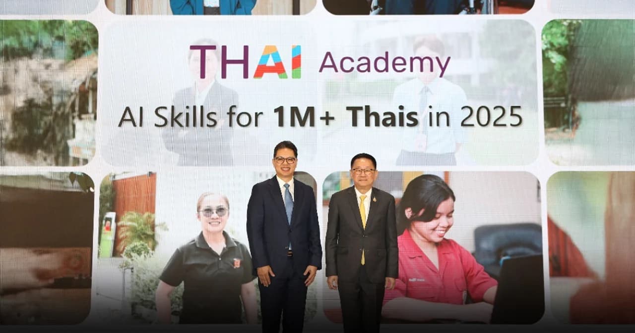 ไมโครซอฟท์ ต่อยอดความร่วมมือกับรัฐบาลไทย เปิดตัวโครงการ THAI Academy มุ่งยกระดับทักษะ AI ให้คนไทย 1 ล้านคน