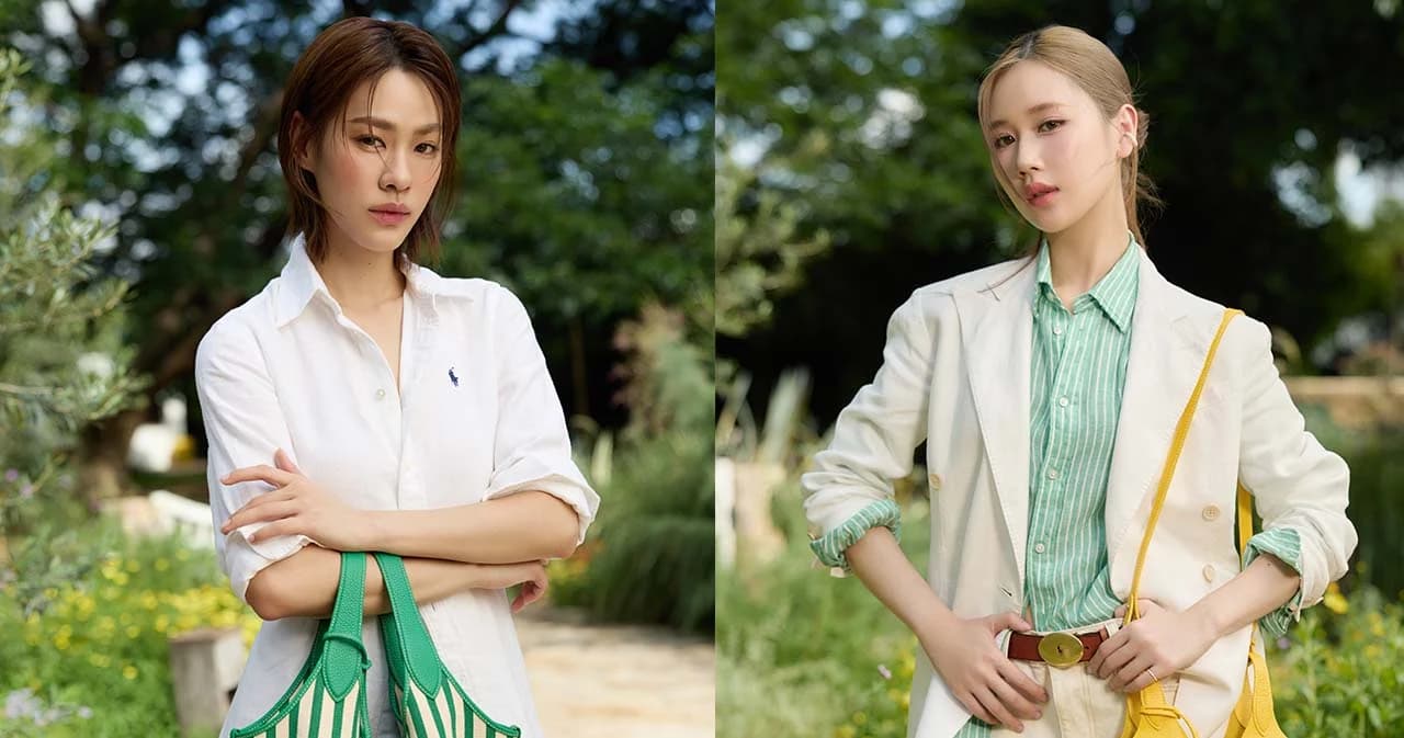 ‘เอมี่-เจนเย่’ ถ่ายทอดเสน่ห์เฉพาะตัวผ่านการมิกซ์แอนด์แมทช์ใน Polo Ralph Lauren