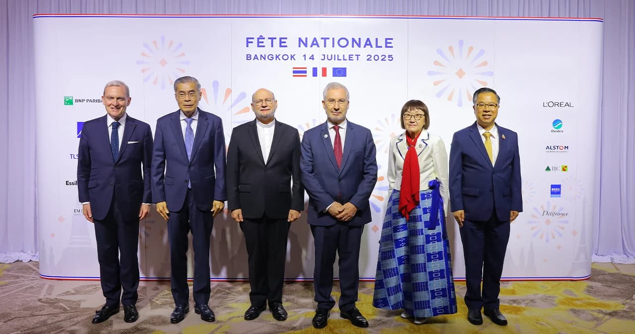 สถานทูตฝรั่งเศสจัดงานยิ่งใหญ่เฉลิมฉลองวันชาติฝรั่งเศส เน้นย้ำความสัมพันธ์ ไทย-ฝรั่งเศส 340 ปี