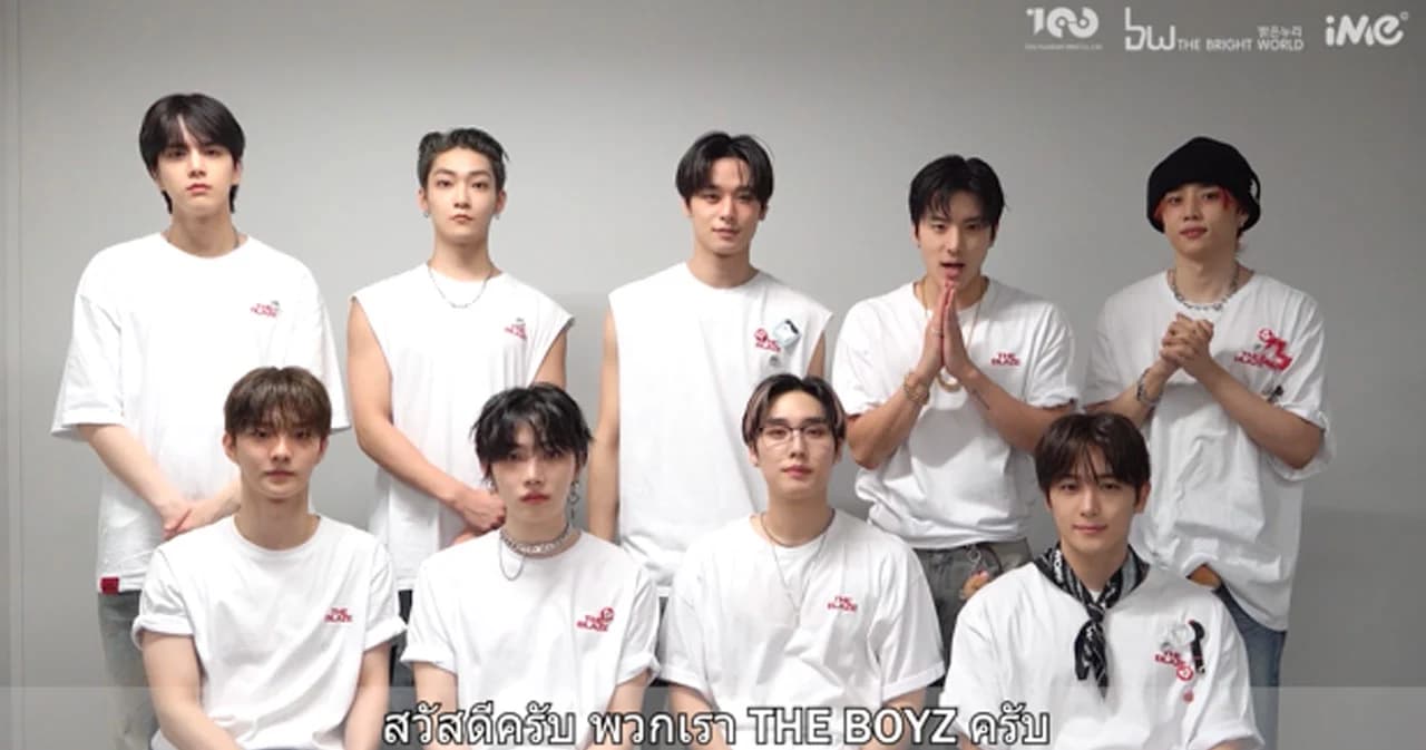 THE BOYZ ฝากข้อความถึง THE B ไทย เตรียมพร้อมระเบิดความมันส์ไปด้วยกัน ใน WORLD TOUR in BANGKOK