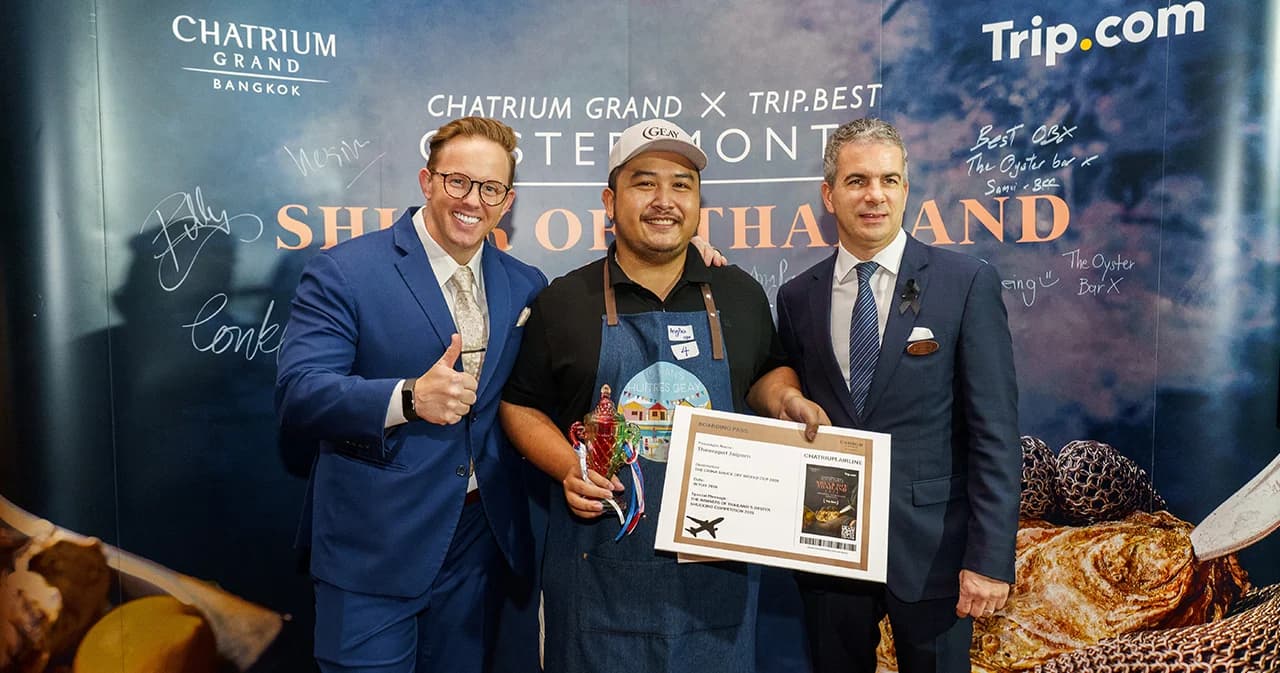 Trip.com ร่วมกับโรงแรมชาเทรียม แกรนด์ กรุงเทพฯ มอบประสบการณ์อาหารสุดพิเศษ ‘Chatrium Grand X Trip.Best Oyster Month’