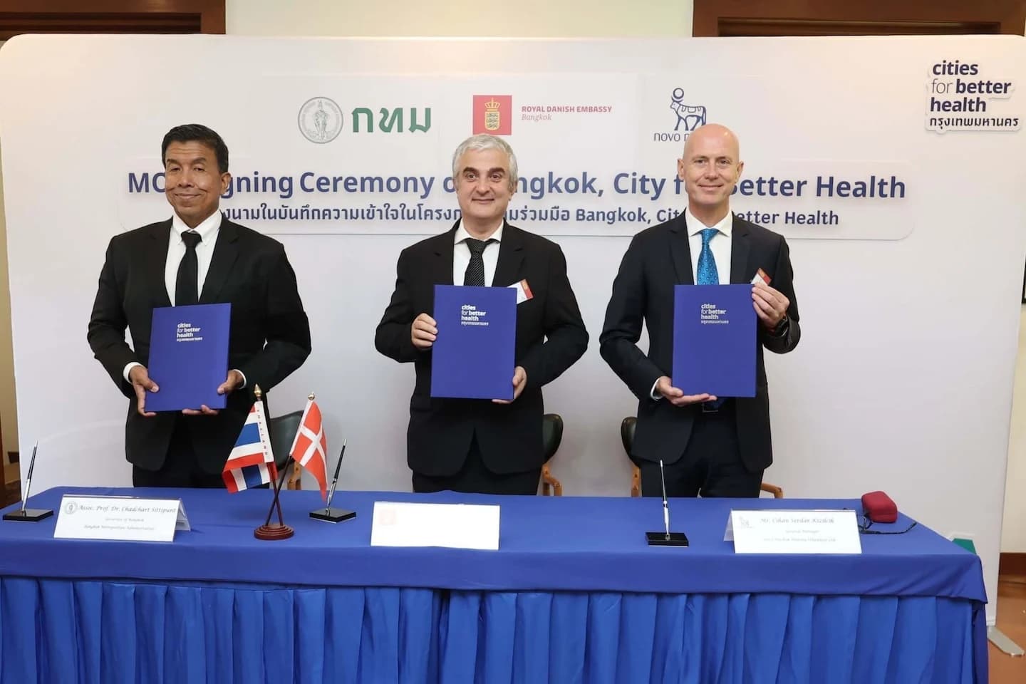 กทม.-สถานทูตเดนมาร์กในไทย ลงนาม MOU Bangkok, City for Better Health รับมือกับโรคอ้วน ส่งเสริมสุขภาวะในกรุงเทพฯ