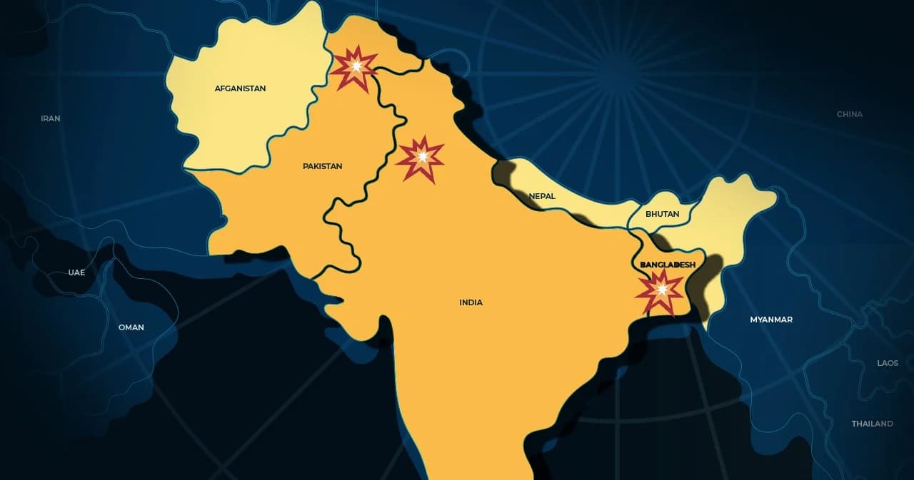 ‘นิวเดลี-อิสลามาบัด-ธากา’ 3 เมืองหลวงเอเชียใต้ถูกโจมตีในเวลาไล่กัน สะท้อนภูมิภาค ‘เปราะบางกว่าที่เห็น’