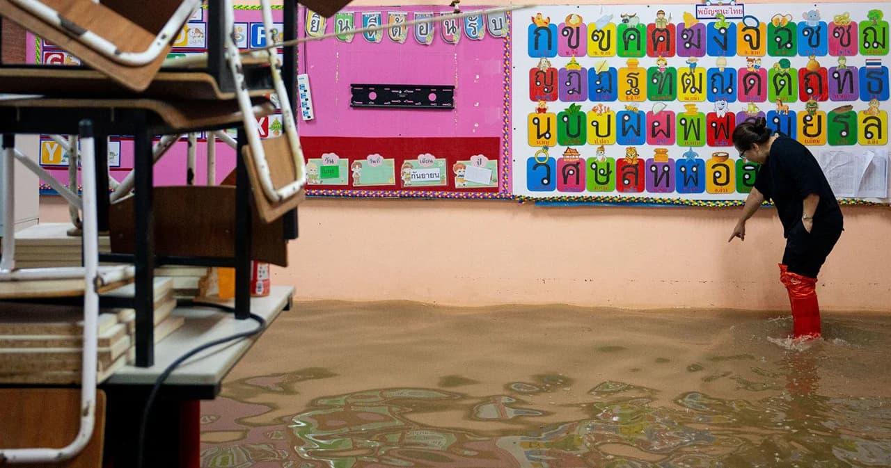 ผลสำรวจยูนิเซฟ–นิด้า ระบุ โรงเรียนไทยยังขาดความพร้อมรับมือน้ำท่วม และภัยสภาพภูมิอากาศที่ทวีความรุนแรงขึ้น