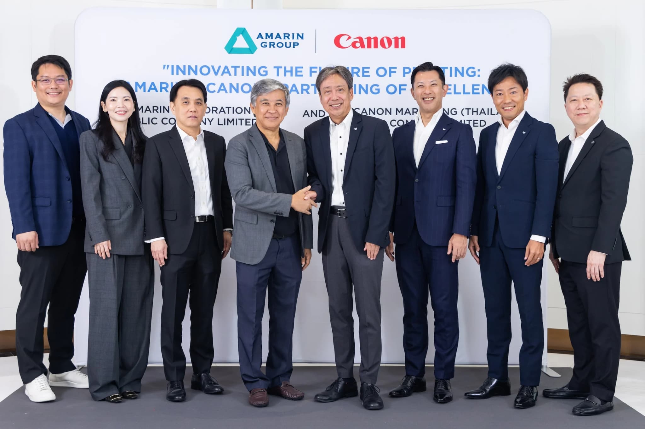 แคนนอน-อมรินทร์ ผนึกพลังสองแบรนด์ใหญ่ ผสานเทคโนโลยีอิมเมจจิ้งระดับโลกซัพพอร์ตอุตสาหกรรมผลิตสื่อ